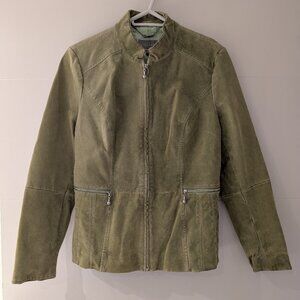 Green leather jacket